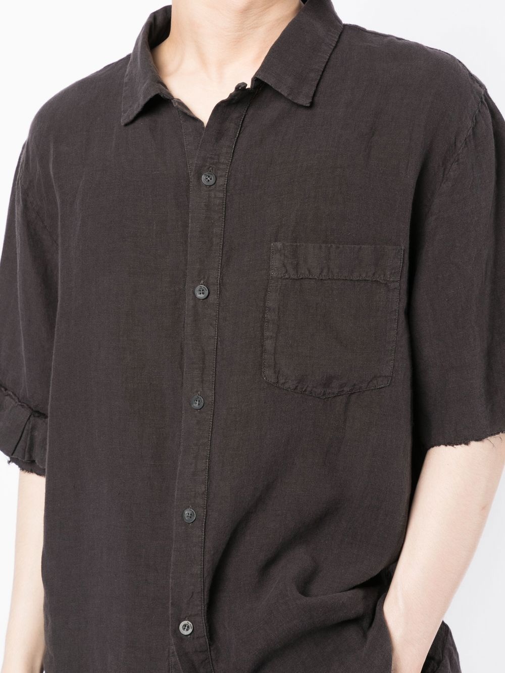 patch-pocket short-sleeved shirt - 5