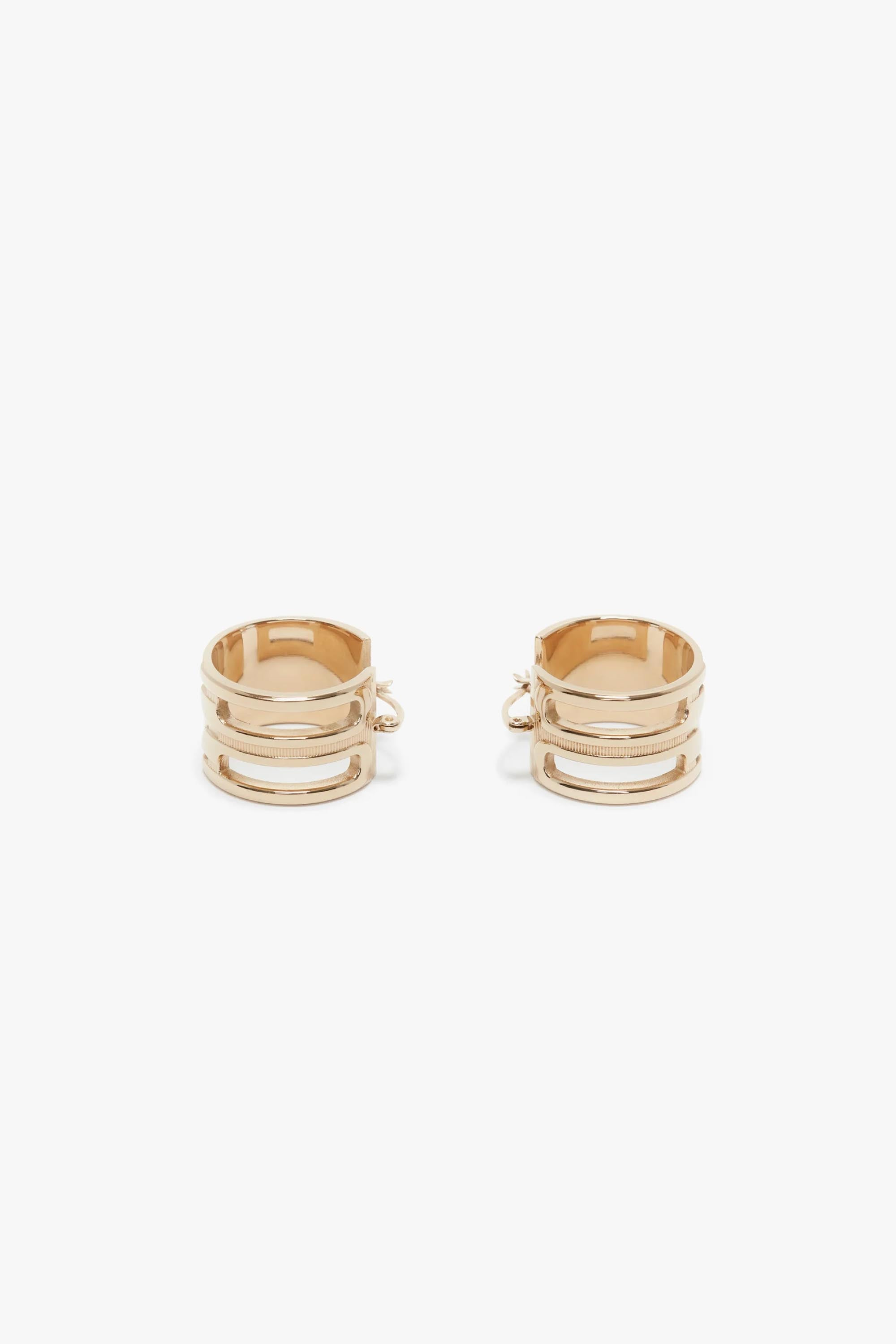Exclusive Frame Hoop Earrings In Gold - 5
