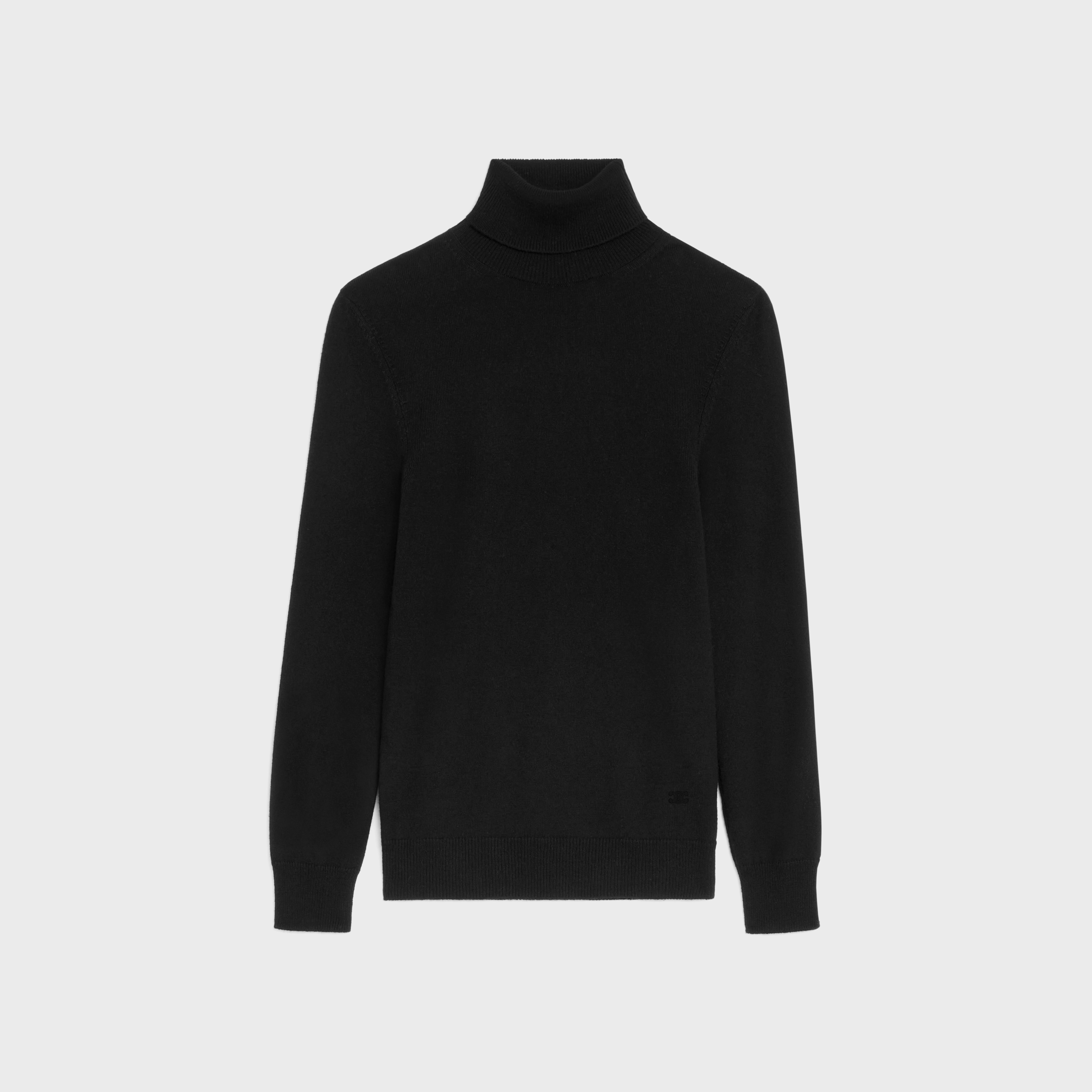 Triomphe turtleneck sweater in fine Cashmere - 1