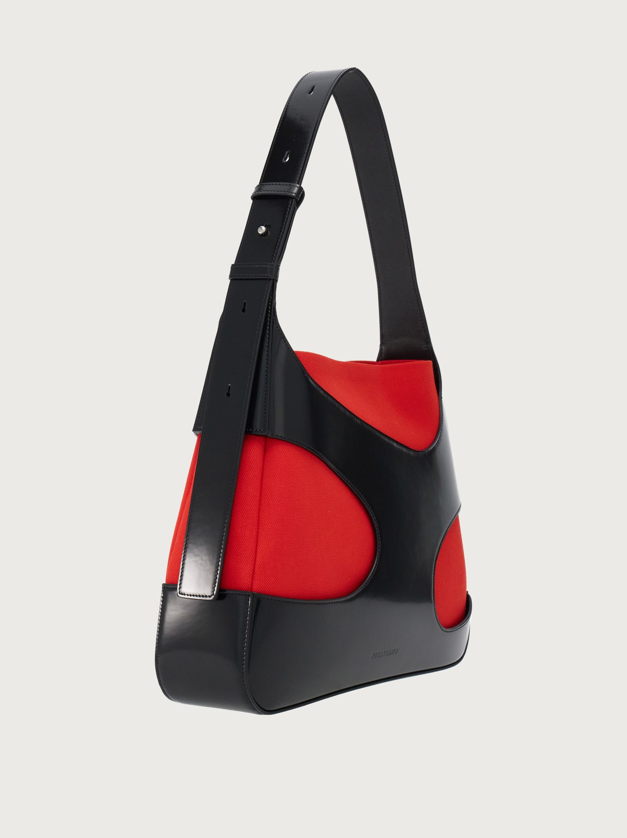 FERRAGAMO Shoulder bag with cut-out detailing (L) | REVERSIBLE