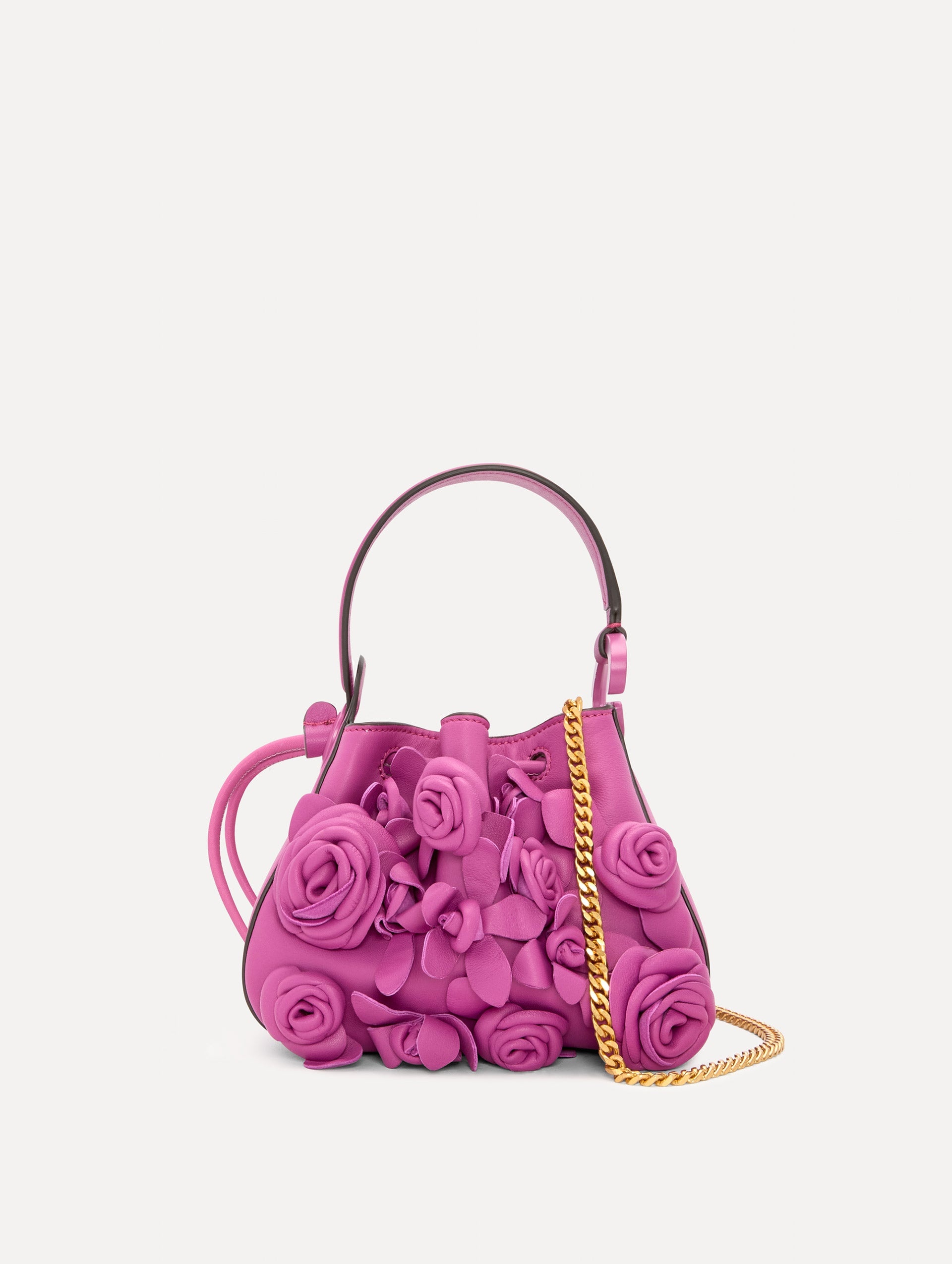 NANO FLORAL APPLIQUÉ O HANDLE BAG - 4
