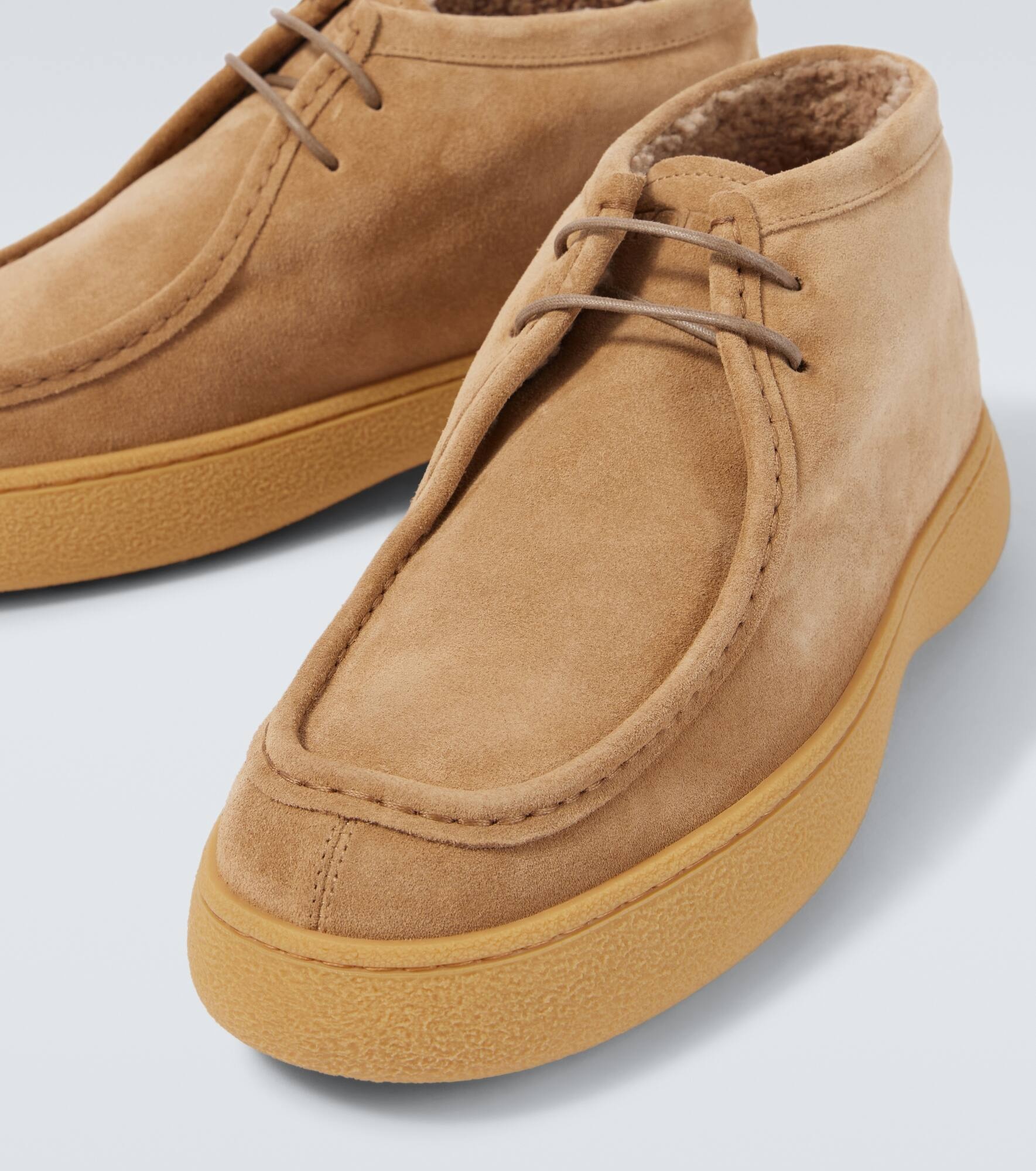 Suede lace-up boots - 3