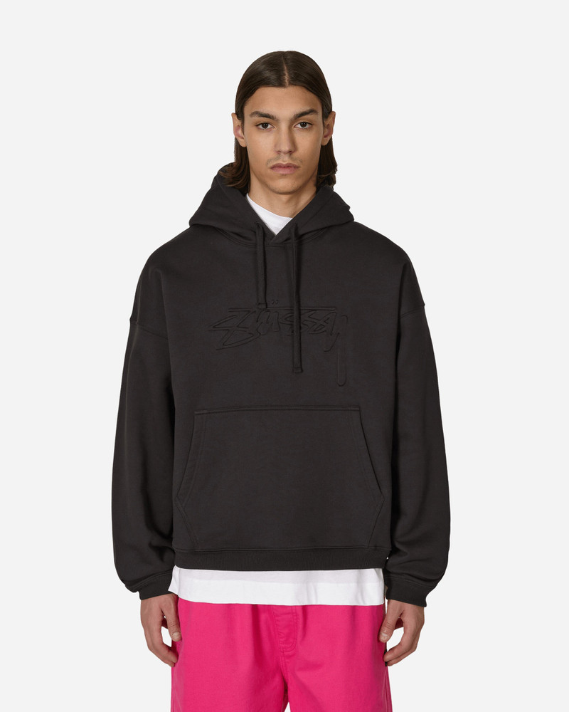 Relaxed Oversized Hooded Sweatshirt Black - 1