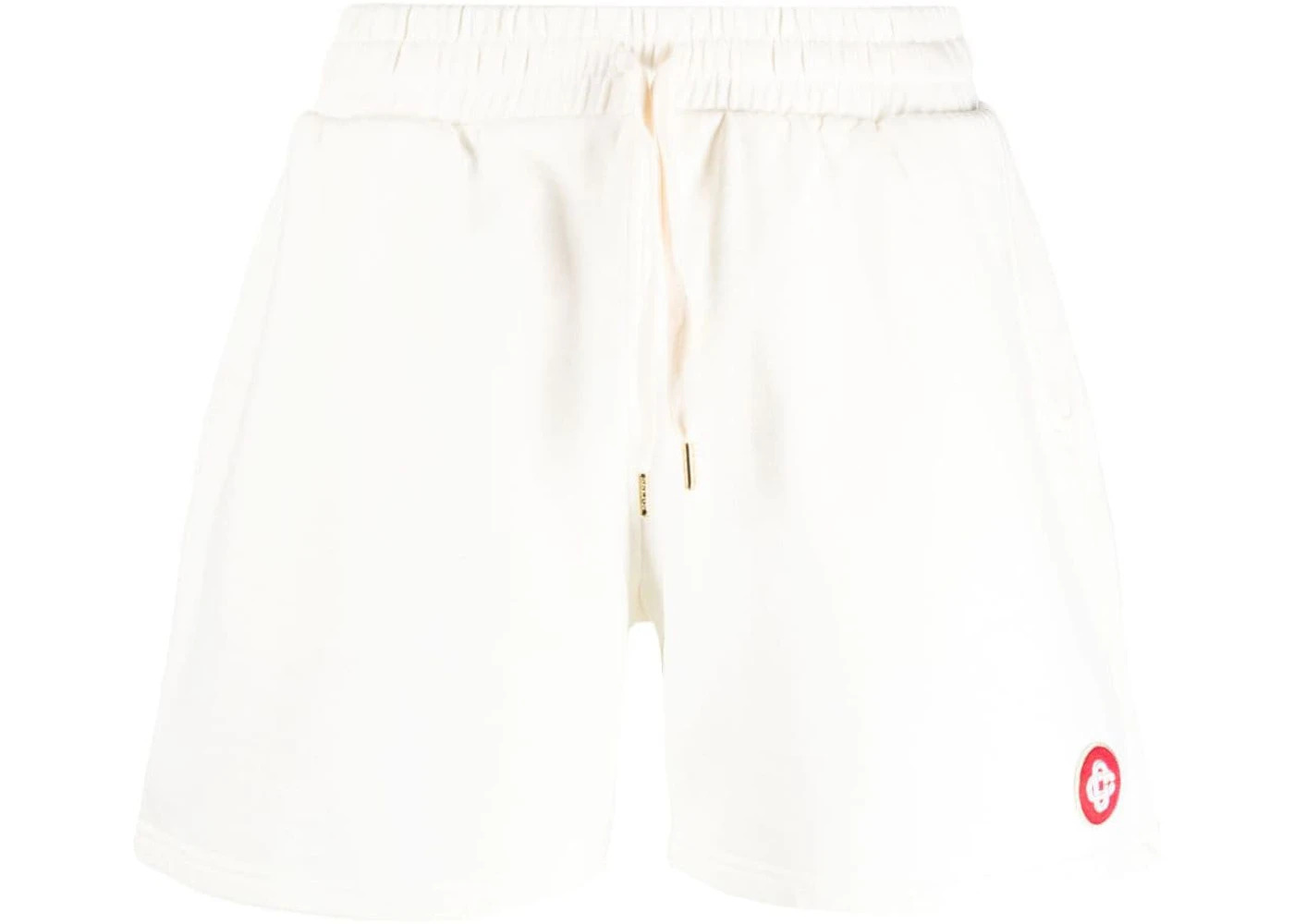 Casablanca Logo Patch Shorts White - 1