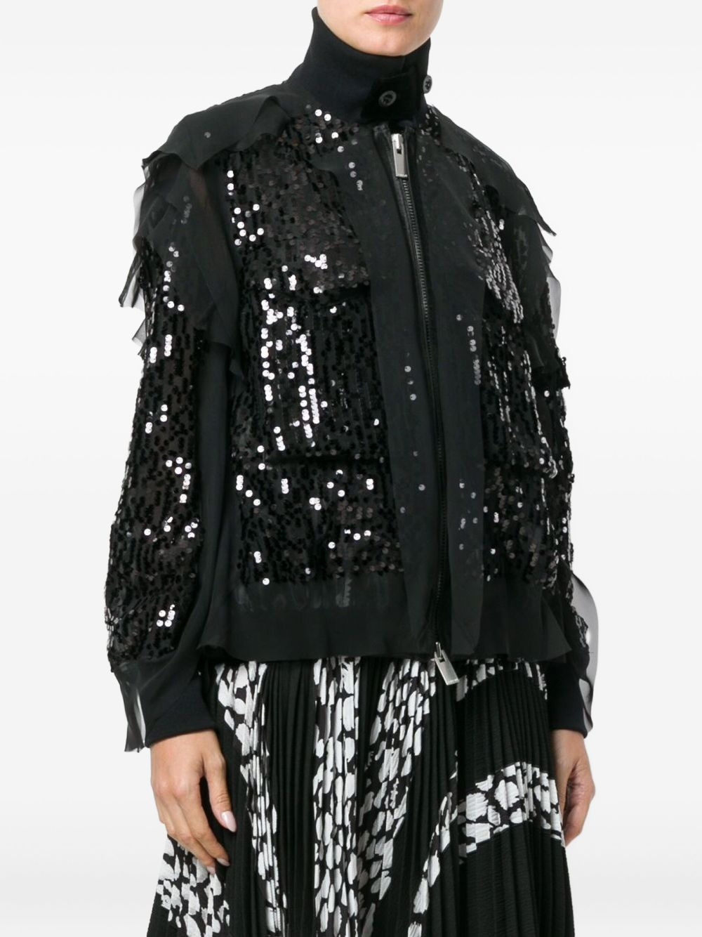 sequin bomber jacket - 3