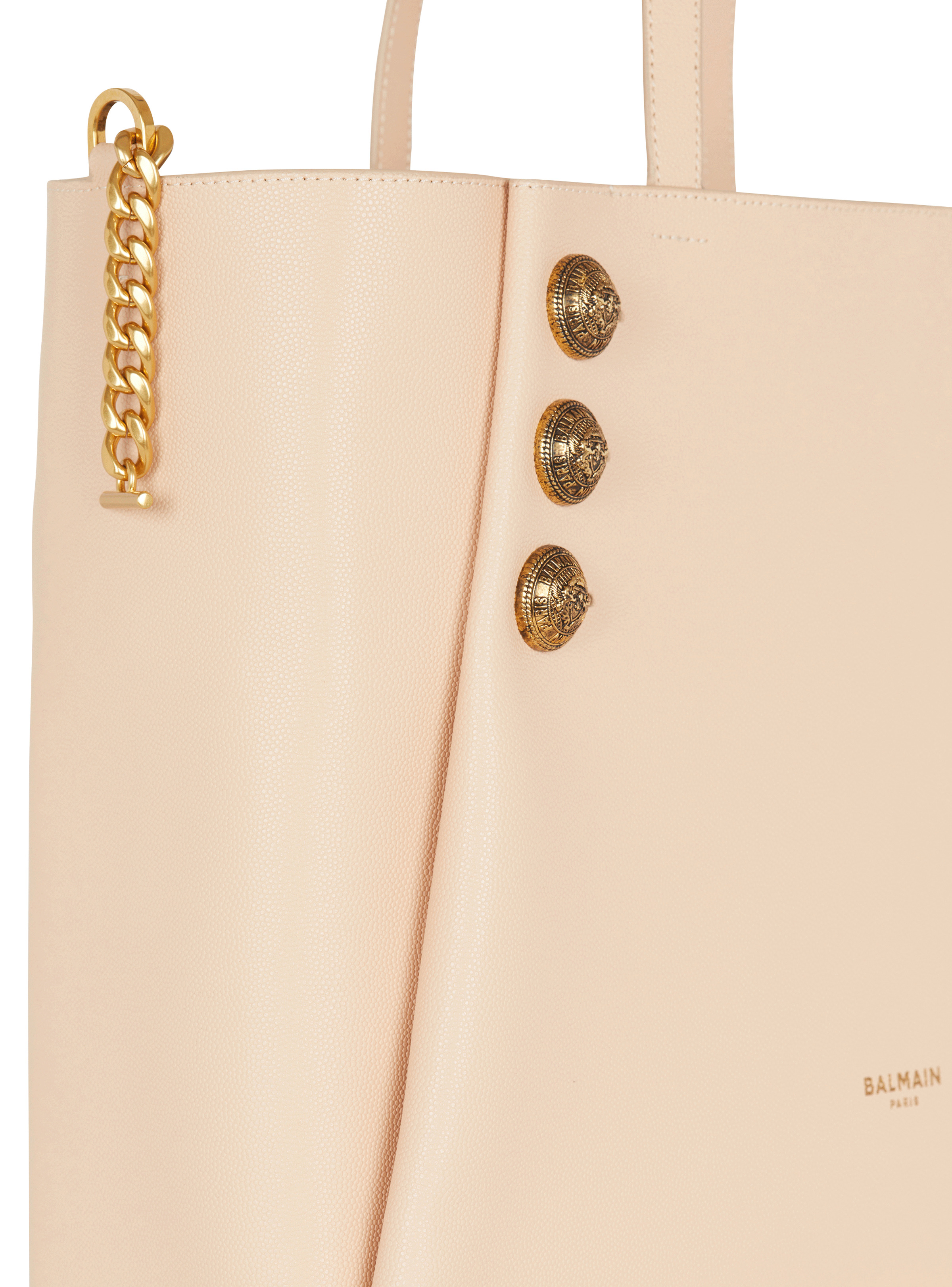 トートバッグ BALMAIN FW25 'Embleme' shopping bag (DN1FE836LGSR 0PA) Balmain Emblème Grained Leather Tote Bag | Saks Fifth Avenue