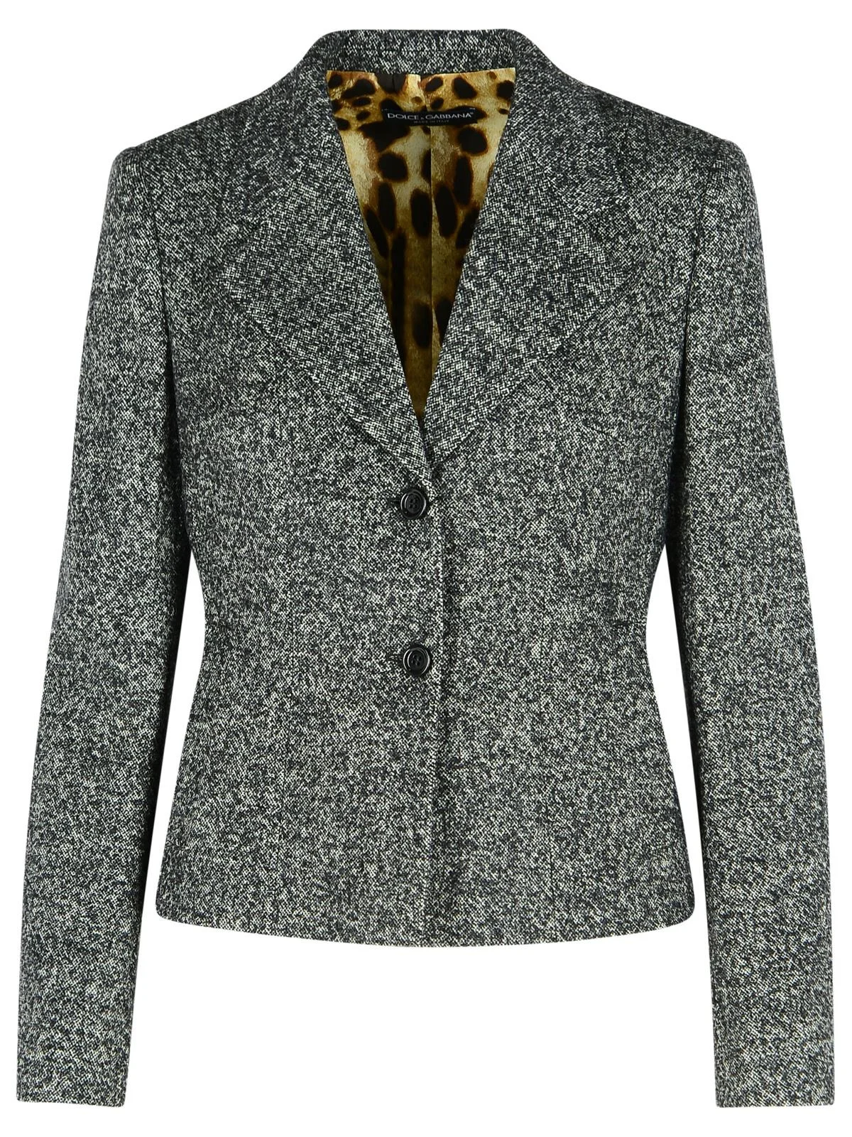 Dolce & Gabbana Two-Tone Virgin Wool Blend Jacket Women - 1