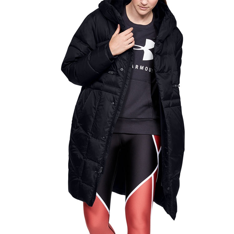 (WMNS) Under Armour Down Parka Jacket 'Black' 1342791-001 - 3