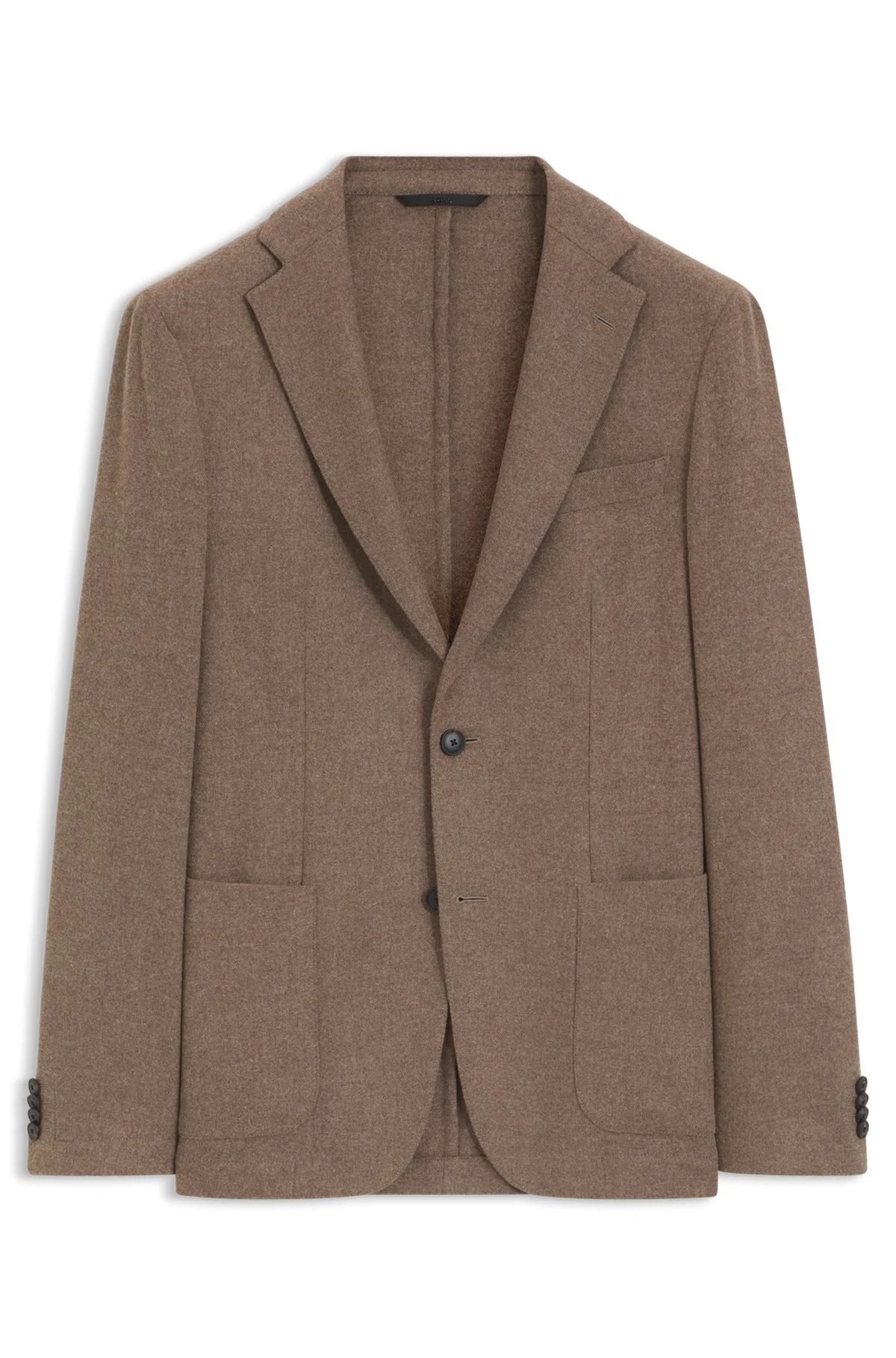 SLIM-FIT BLAZER IN WASHABLE PERFORMANCE-STRETCH FLANNEL - 1