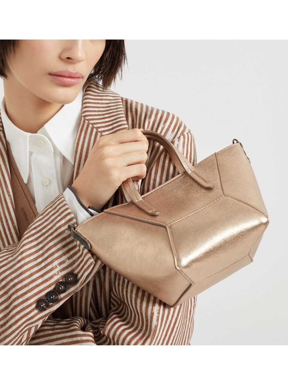 mini BC Duo lamé tote bag - 6