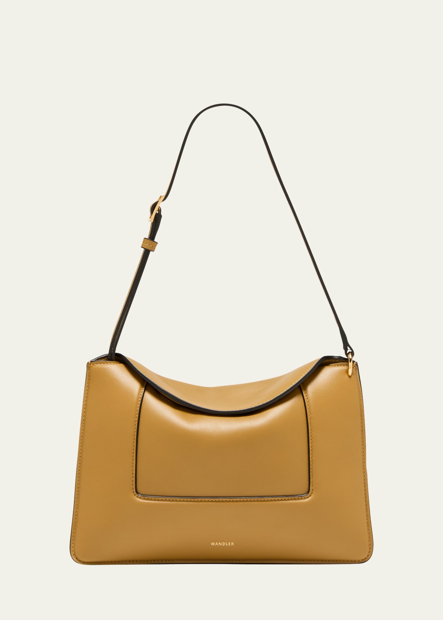 Penelope Fold-Over Flap Leather Shoulder Bag - 1