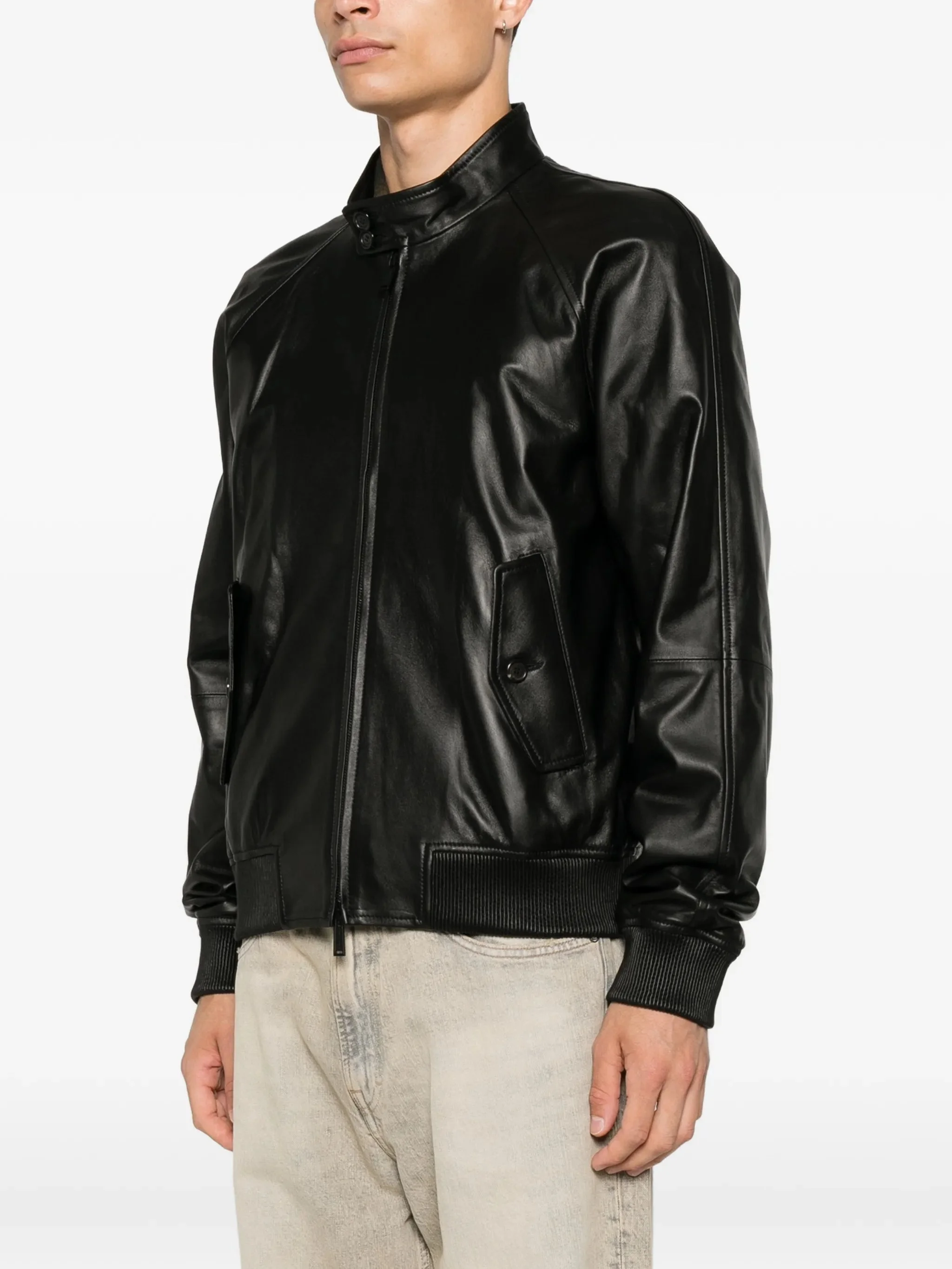Dsquared2 Zip-up Leather Jacket - 1