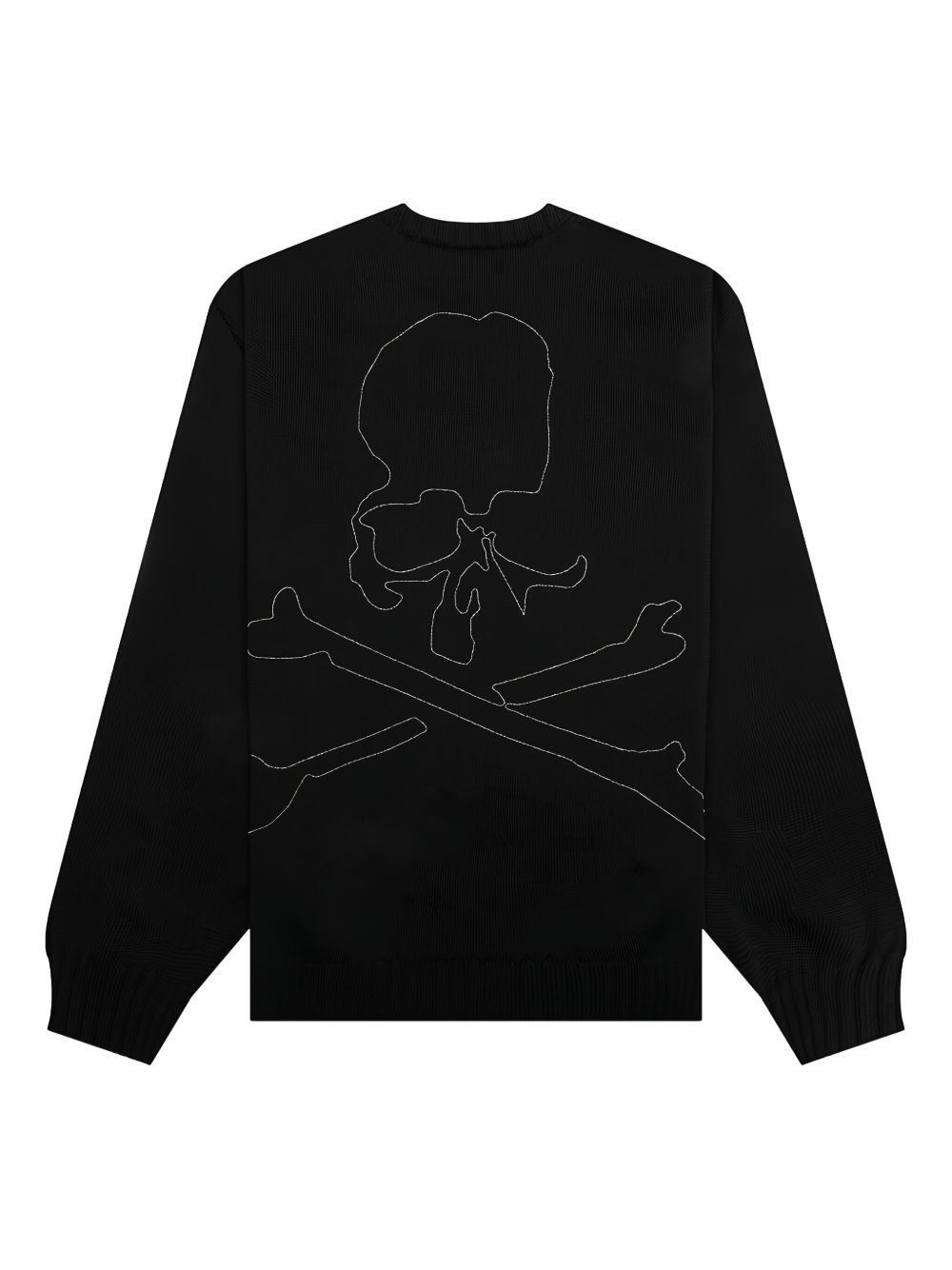 skull crossbones-embroidered sweater - 2