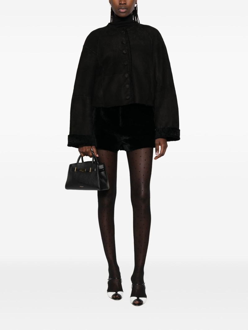 NOUR HAMMOUR Willow buttoned leather jacket outlook