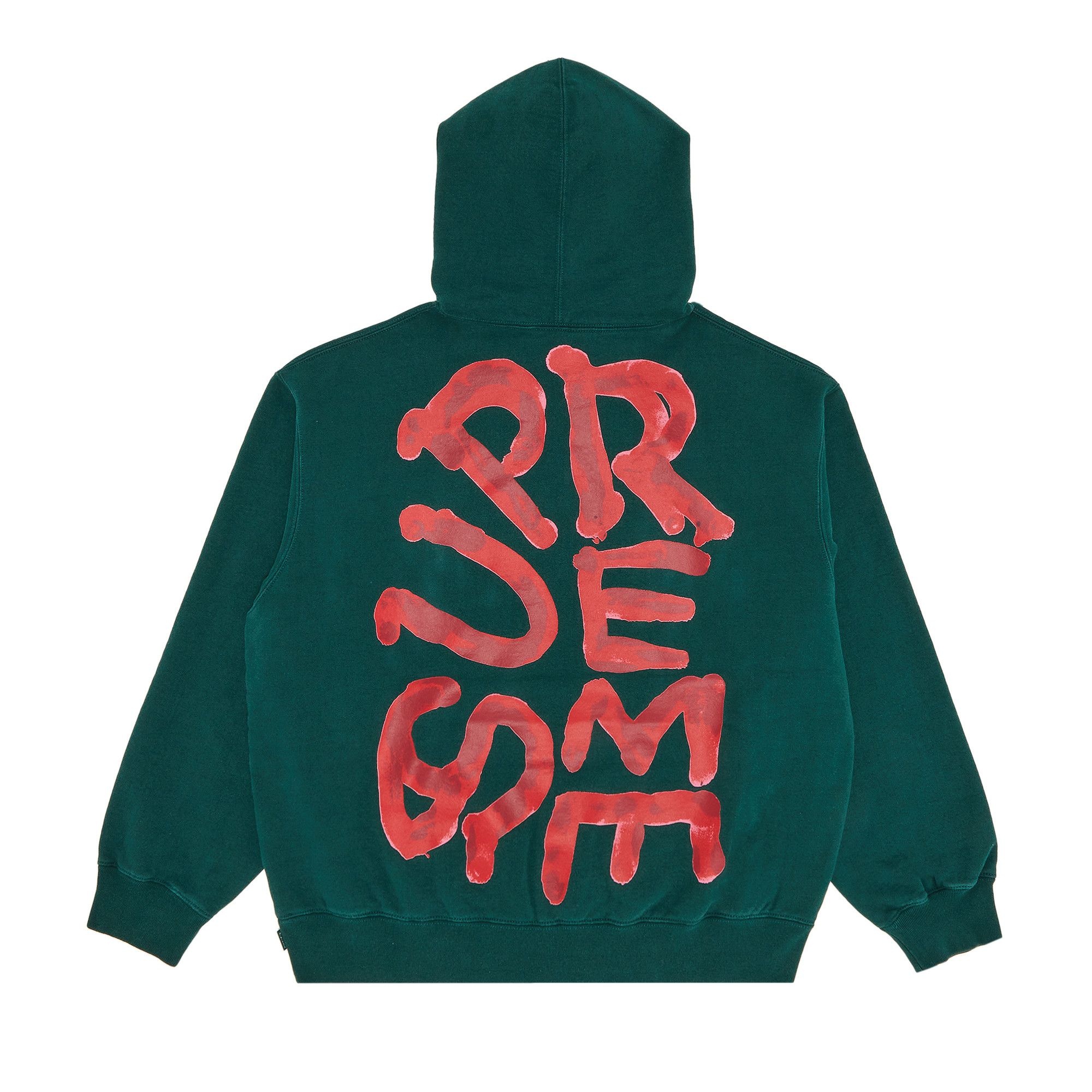 Supreme Paint Hooded Sweatshirt 'Dark Green' - 2