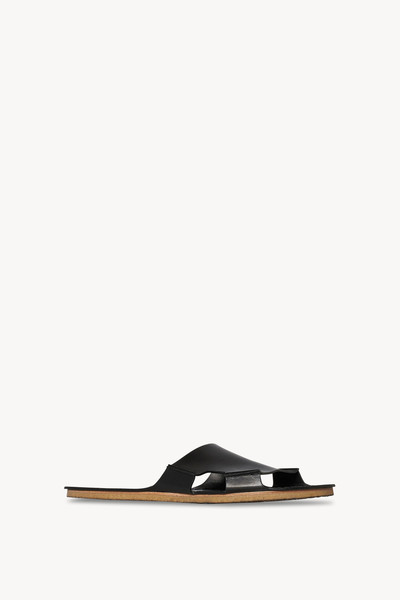The Row Gene Slide in Leather outlook