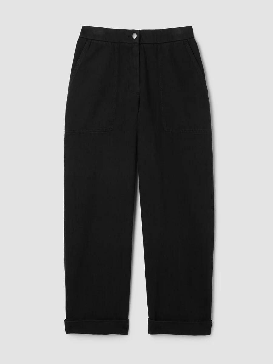 Garment-Dyed Utility Cotton Straight Pant - 1