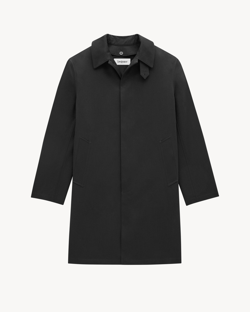 MACKINTOSH COAT IN WATER-REPELLANT CANVAS 1