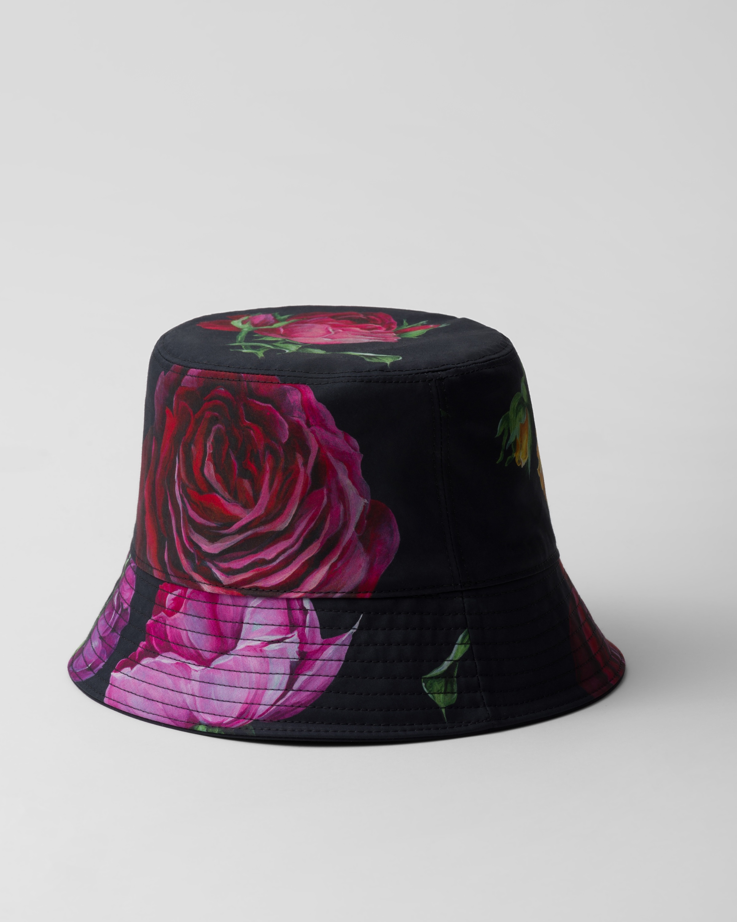 Reversible printed cotton bucket hat - 3