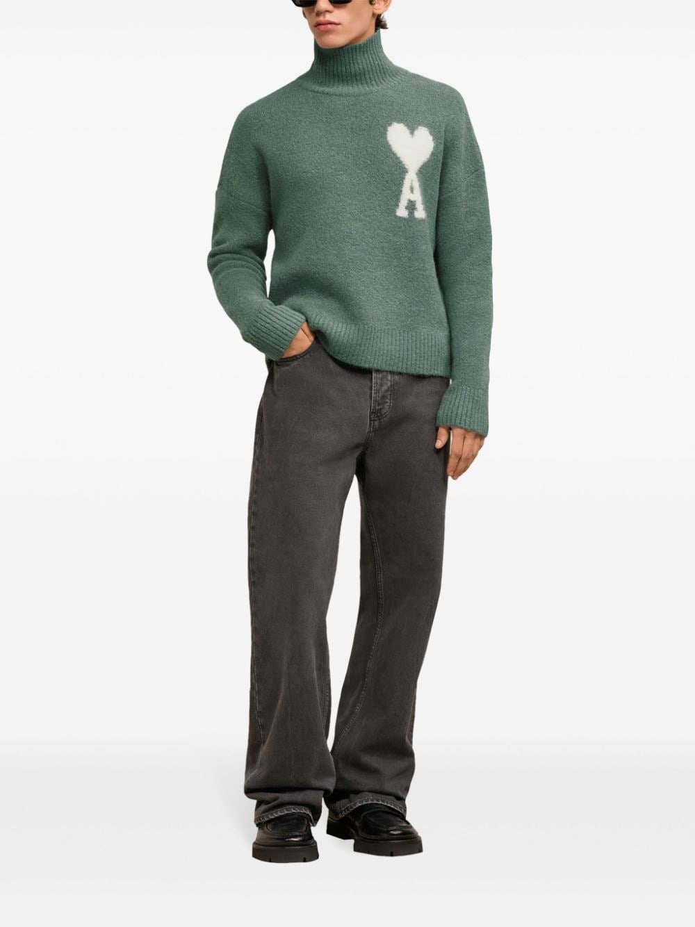 Ami de Coeur funnel neck sweatshirt - 3