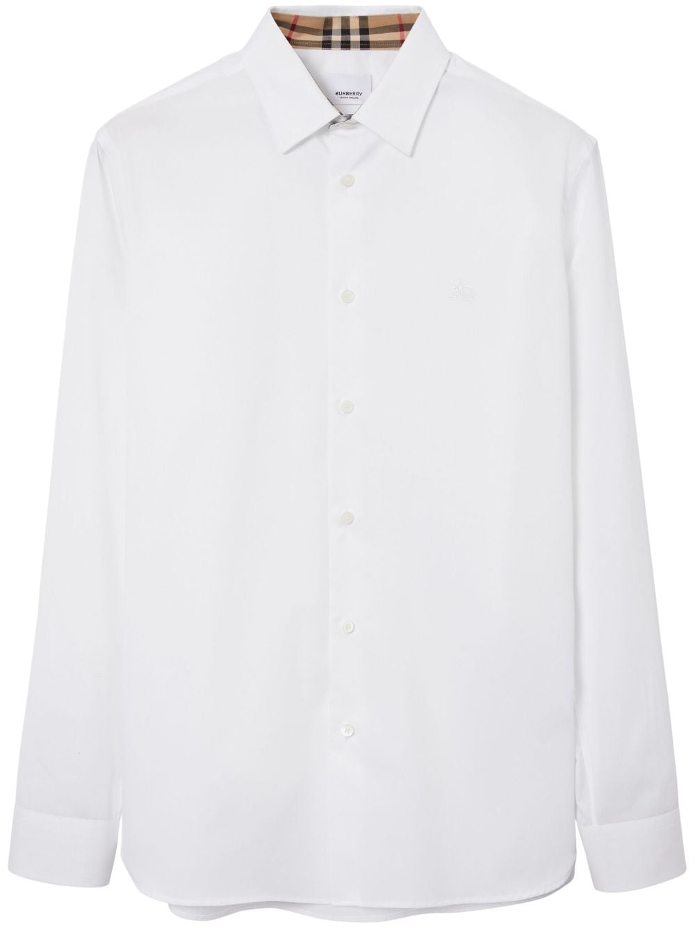 long-sleeved button-up cotton shirt - 1