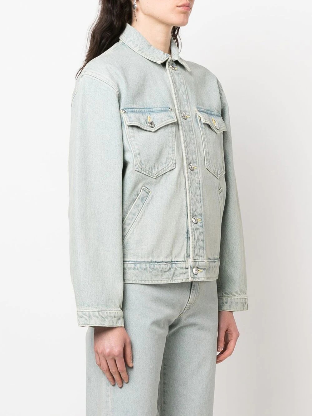 x Nigo floral-print denim jacket - 4