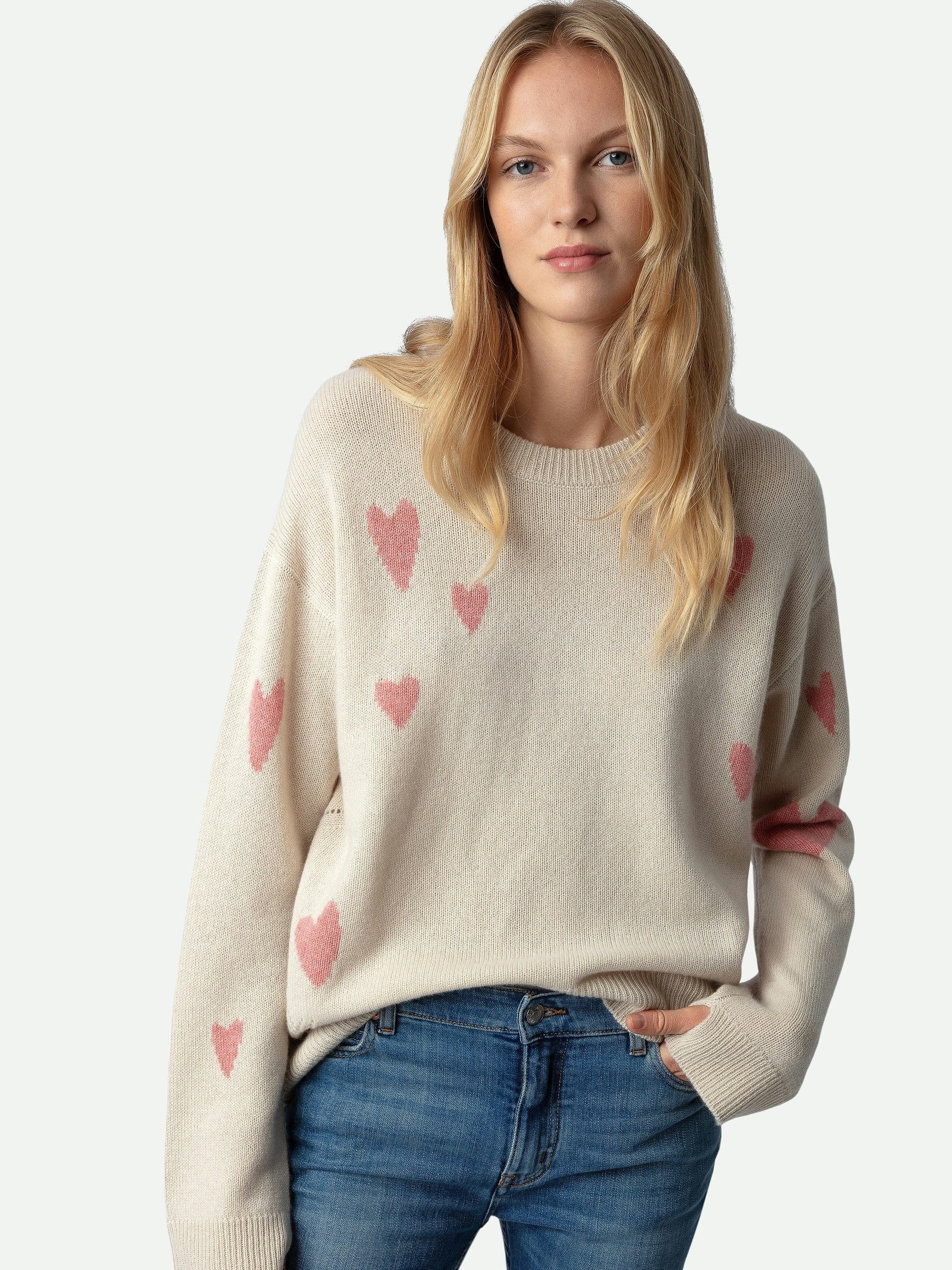 Markus Heart Cashmere Sweater - 5