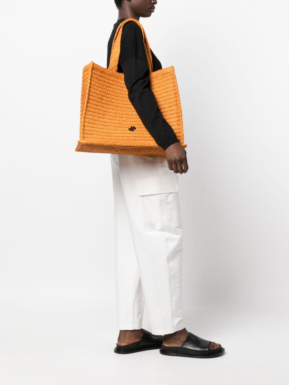 JP raffia tote bag - 2