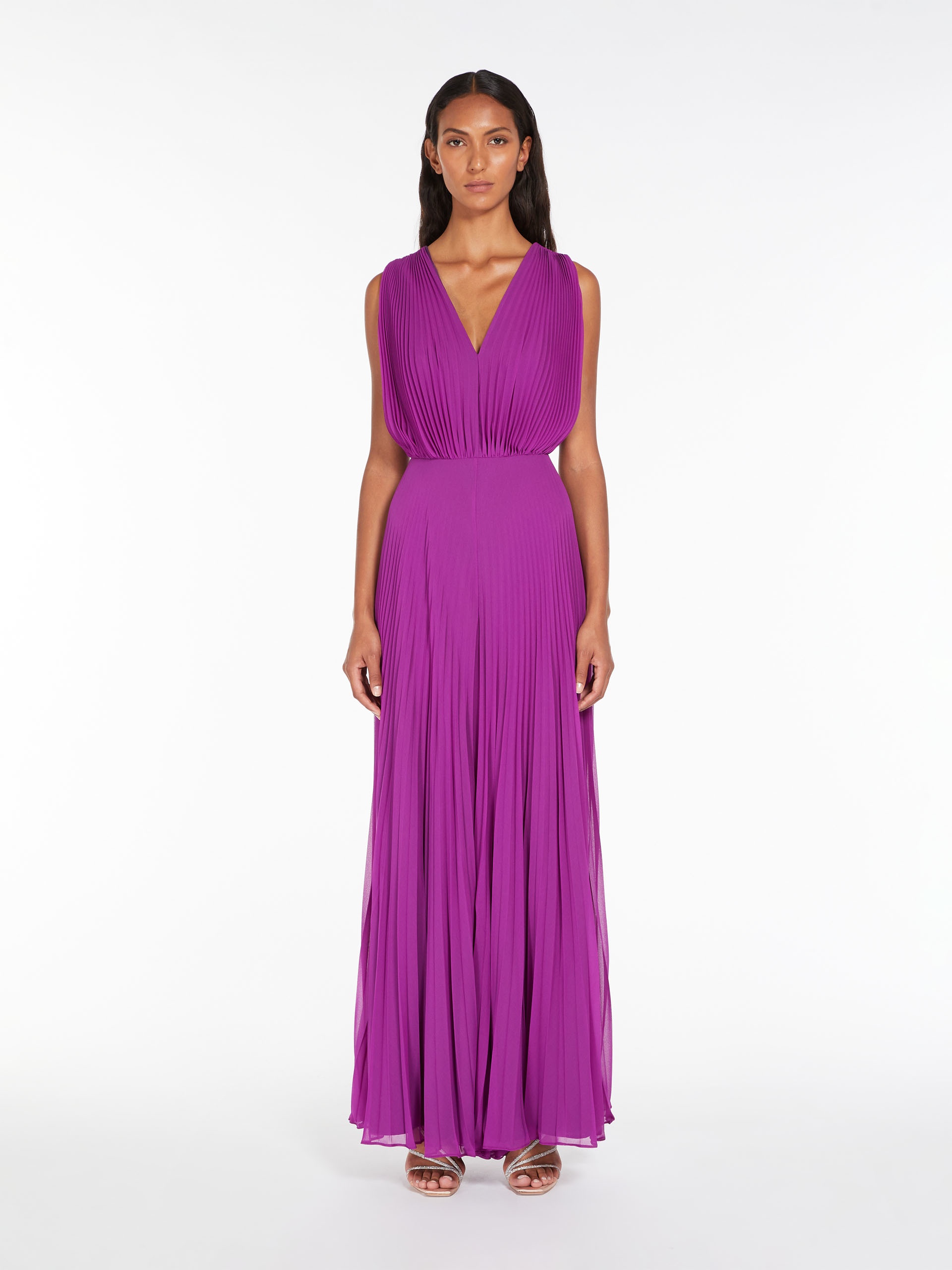GENNARO Tuxedo jumpsuit in georgette sablé - 5