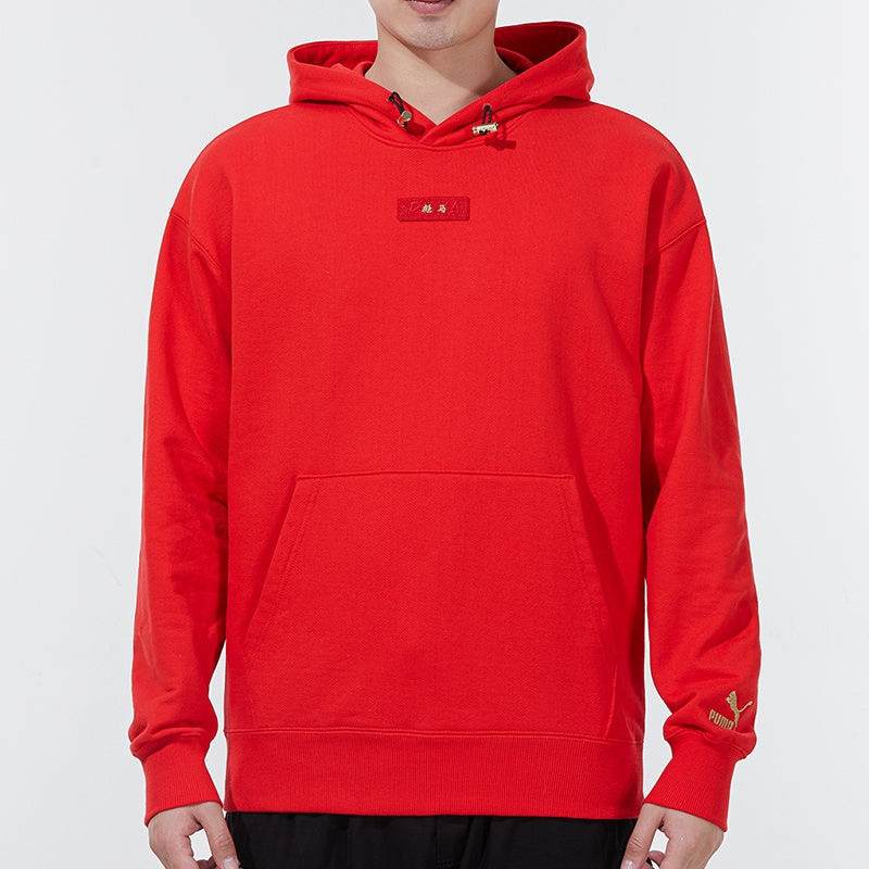 PUMA PUMA Knit hooded Stay Warm Athleisure Casual Sports Pullover Red 536049-11 outlook