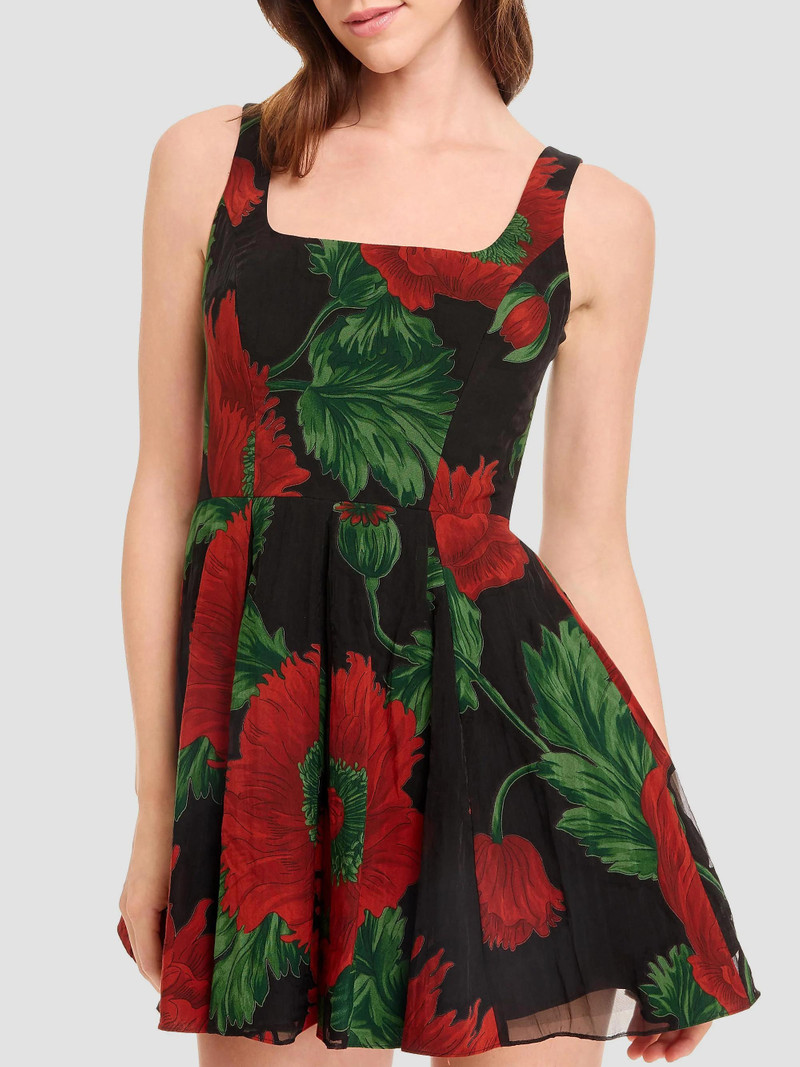 Women's Ainsley Floral Sleeveless Minidress - Black Multi 3