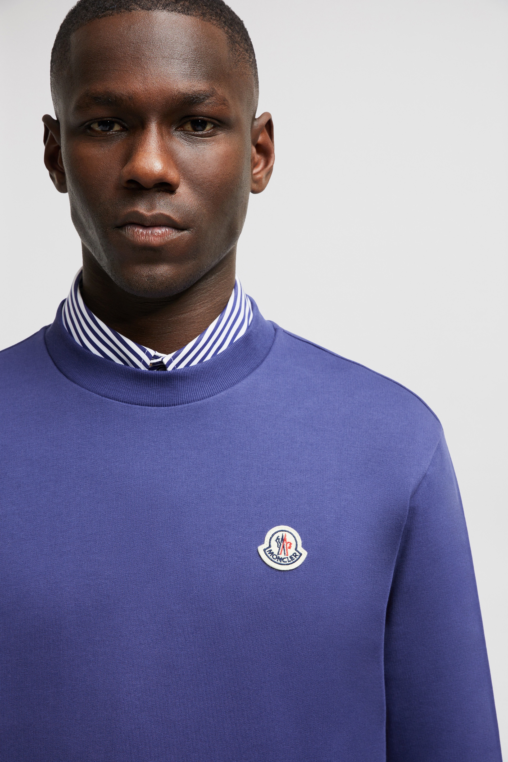 Moncler Logo Patch Cotton Sweatshirt | REVERSIBLE