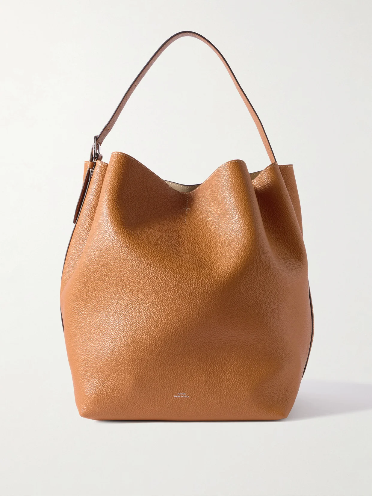 Textured-leather Tote - 1