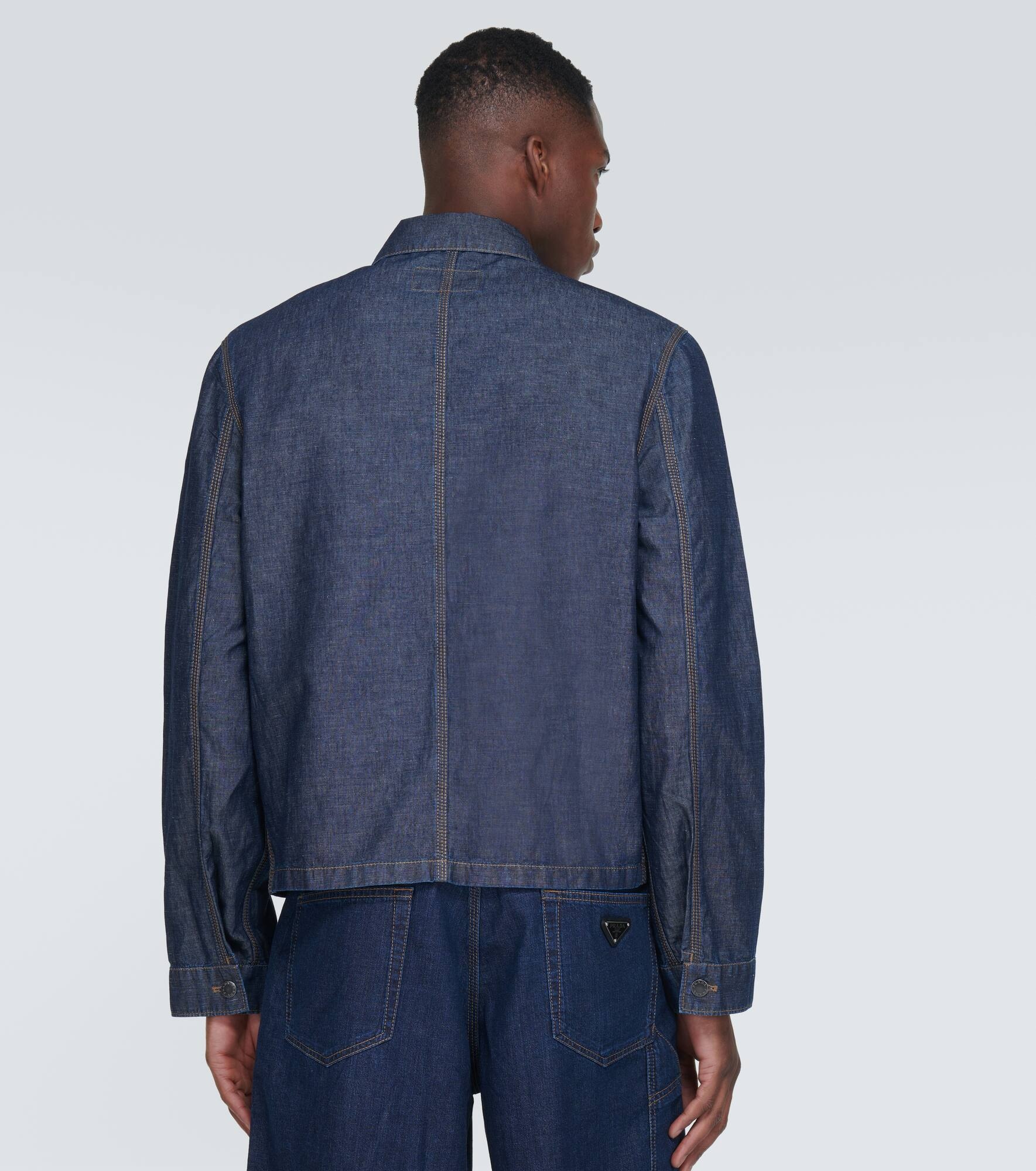 Cotton and linen overshirt - 4