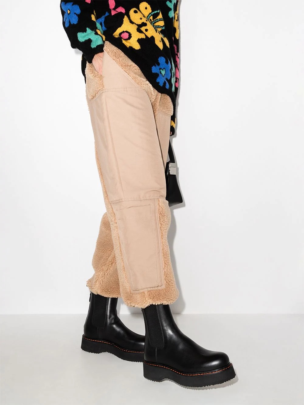 contrast-stitch Chelsea boots - 3