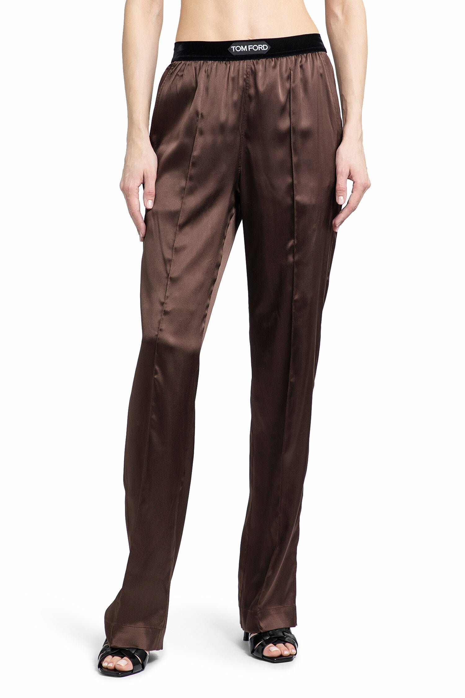 TOM FORD WOMAN BROWN TROUSERS - 2