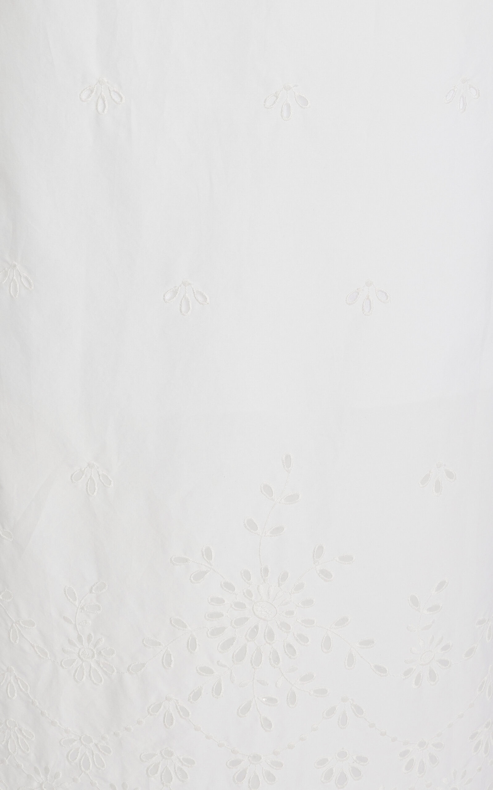 Danielle Puff-Sleeve Cotton-Blend Maxi Dress white - 5