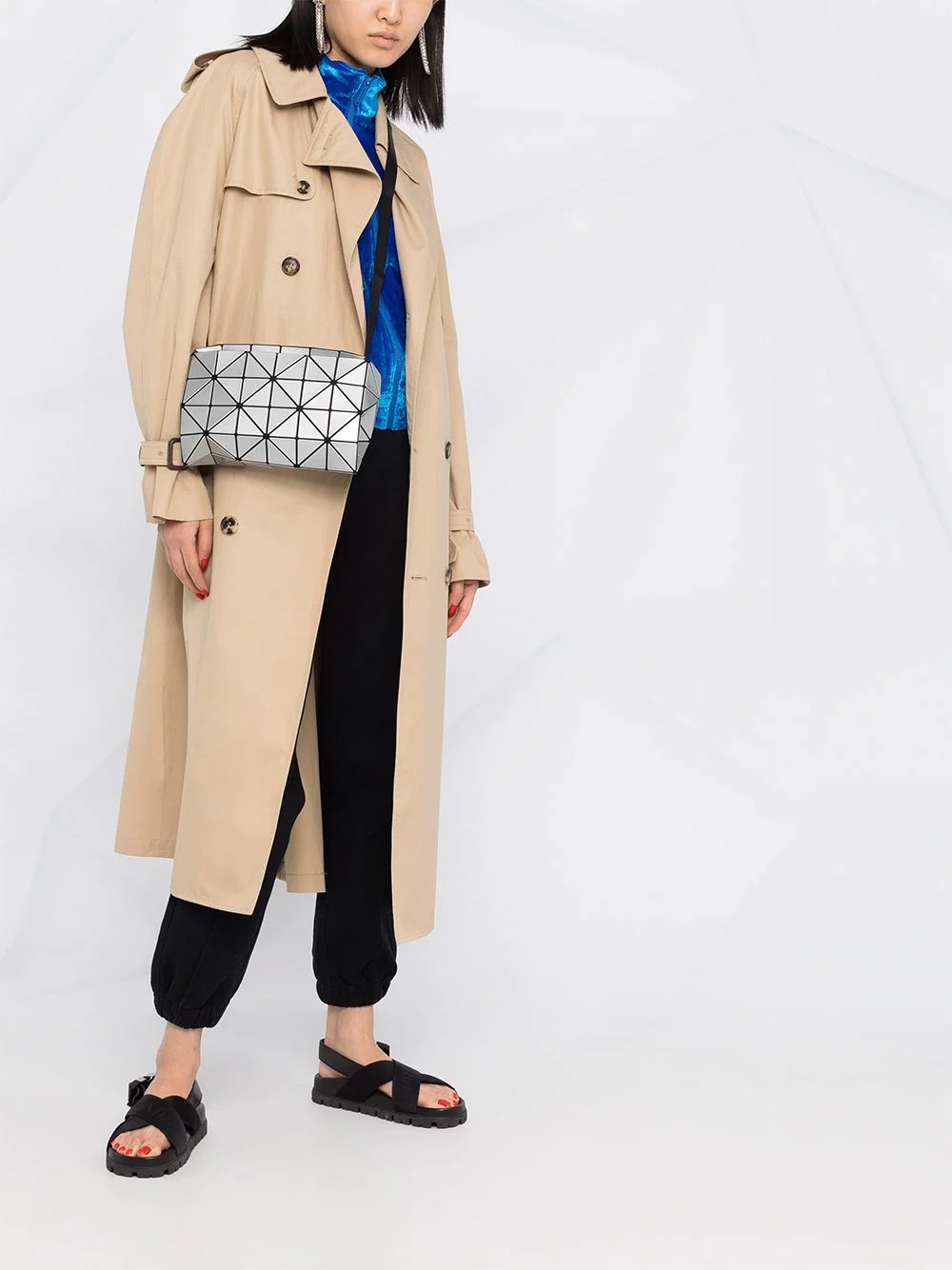 Carton metallic-effect cross-body bag - 2