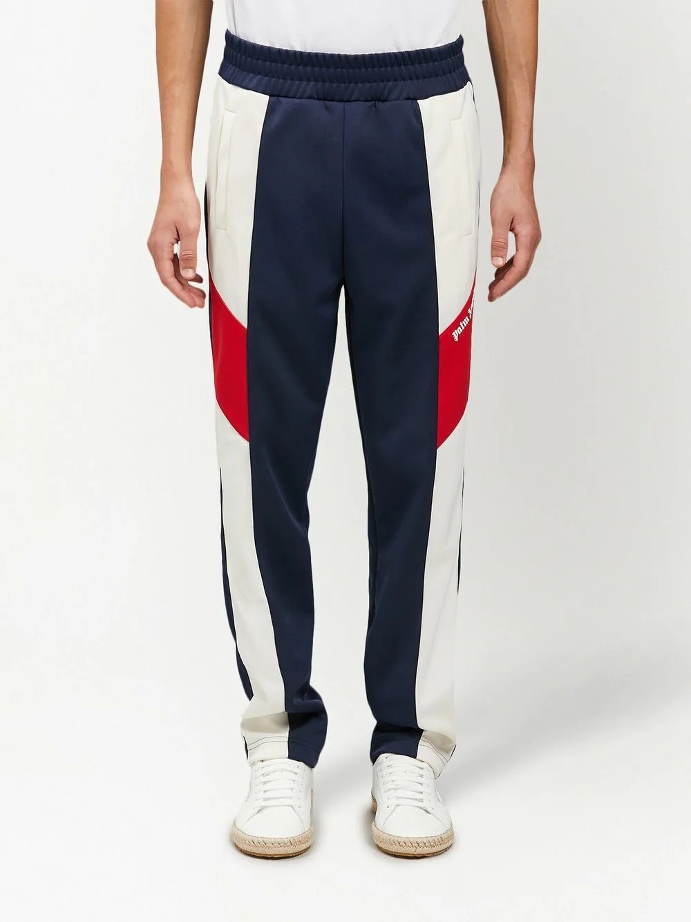 V COLORBLOCK TRACK PANTS NAVY BLUE WHIT - 3