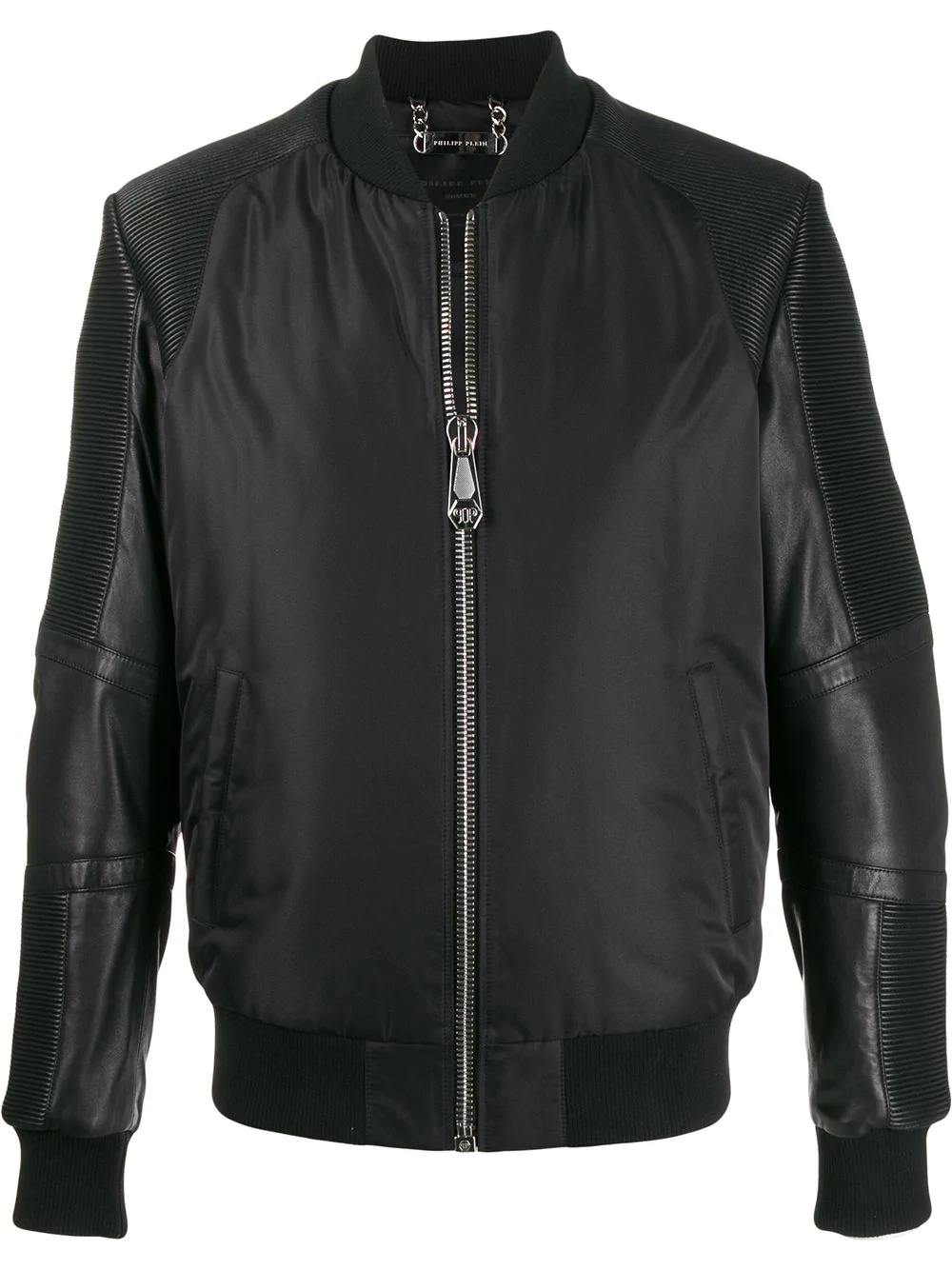 leather bomber jacket - 1