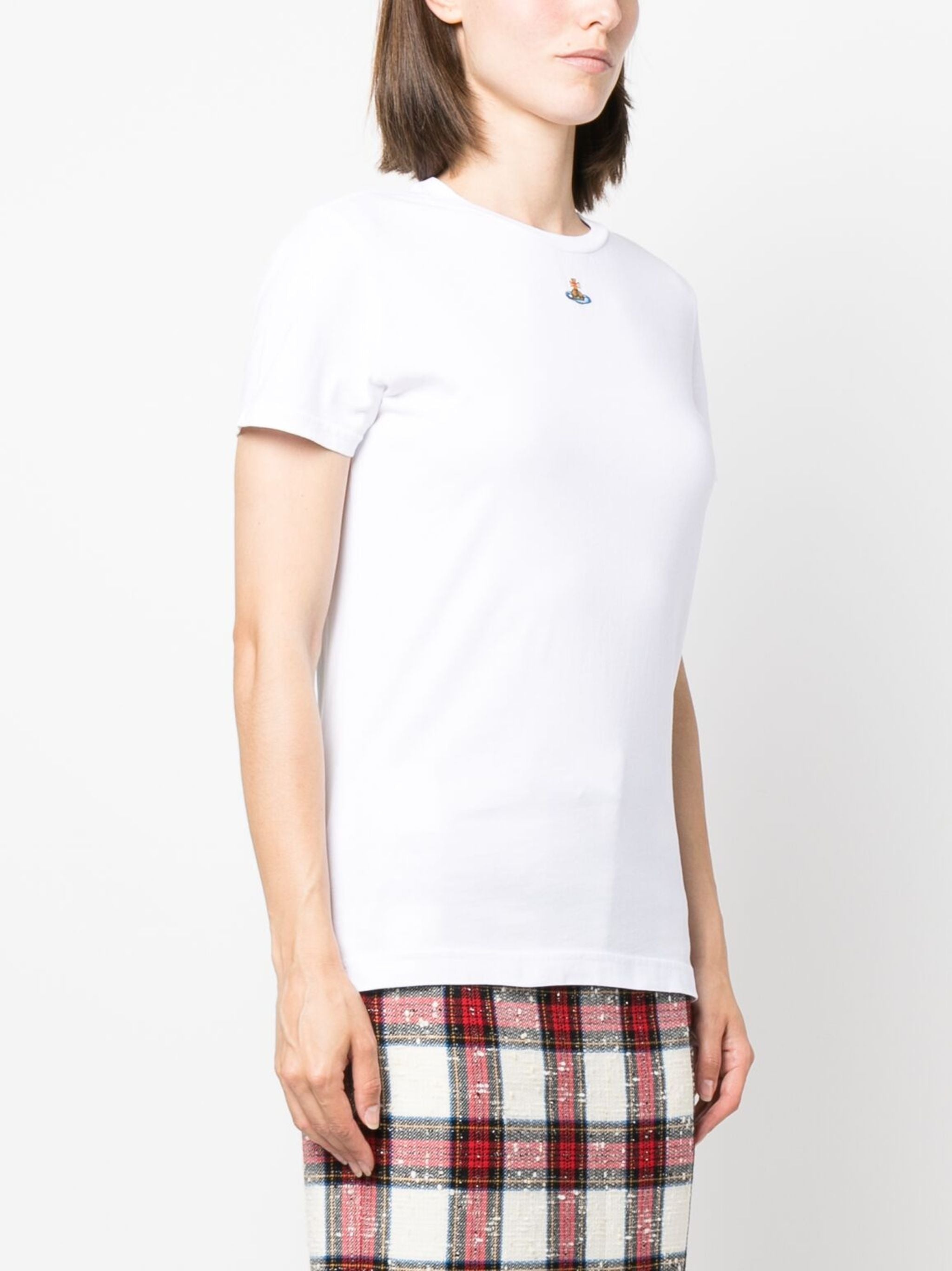 Orb Logo-embroidery Cotton T-shirt - 4