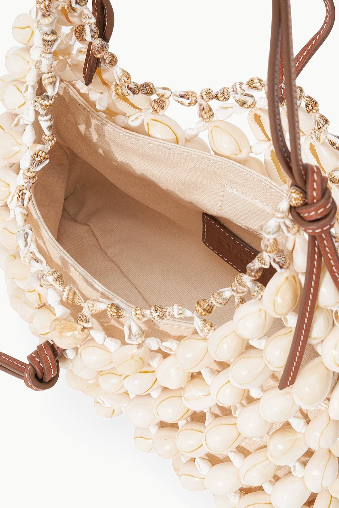 STAUD VACANZA SHELL SHOULDER BAG NATURAL TAN - 6