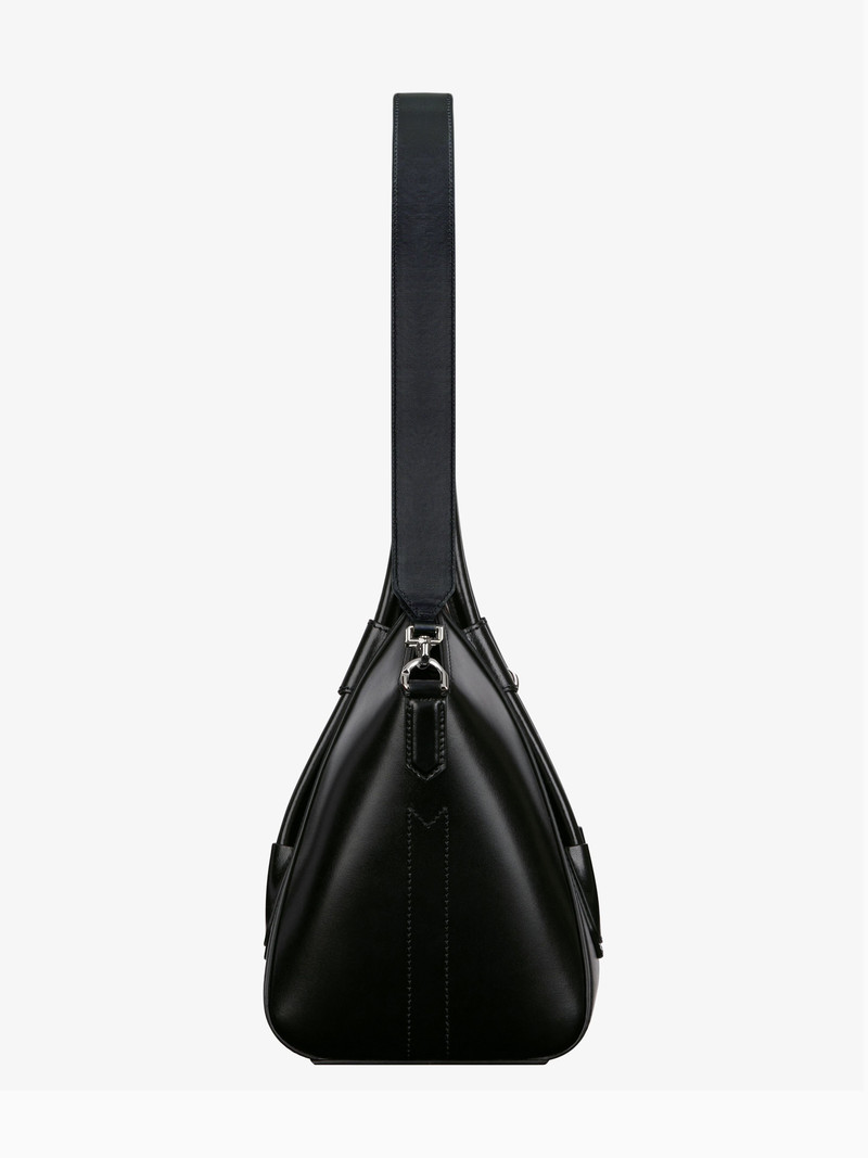 SMALL ANTIGONA LOCK BAG IN BOX LEATHER 4