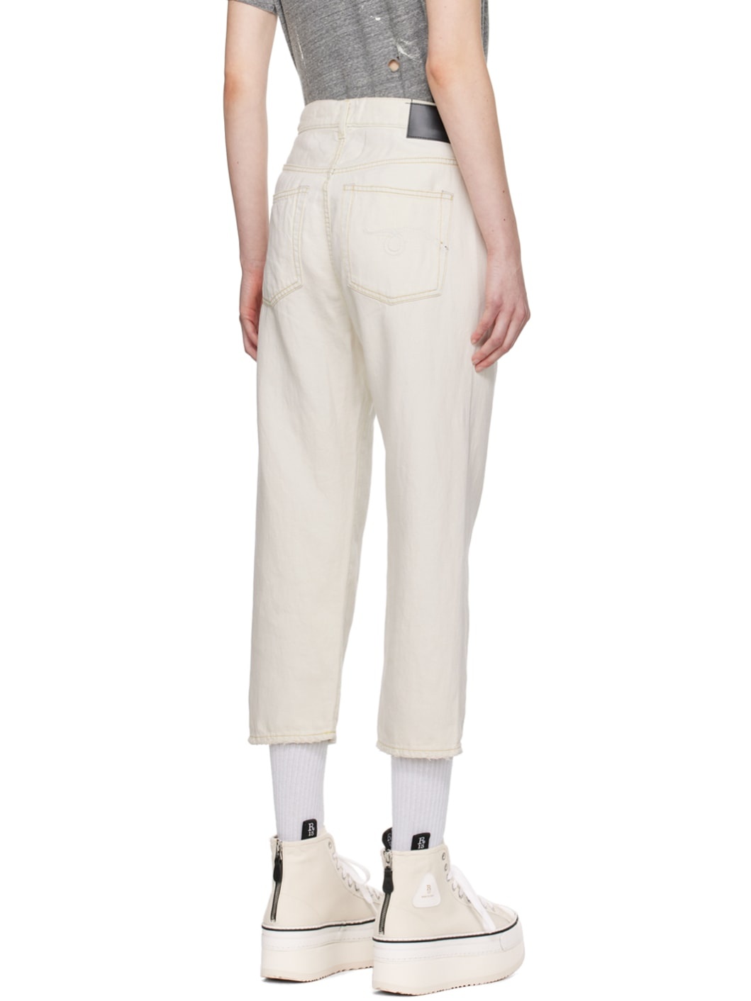 SSENSE Exclusive Off-White Jeans - 3