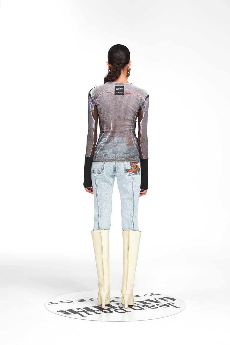 Y/Project Trompe L'oeil Denim Hook and Eye Top outlook