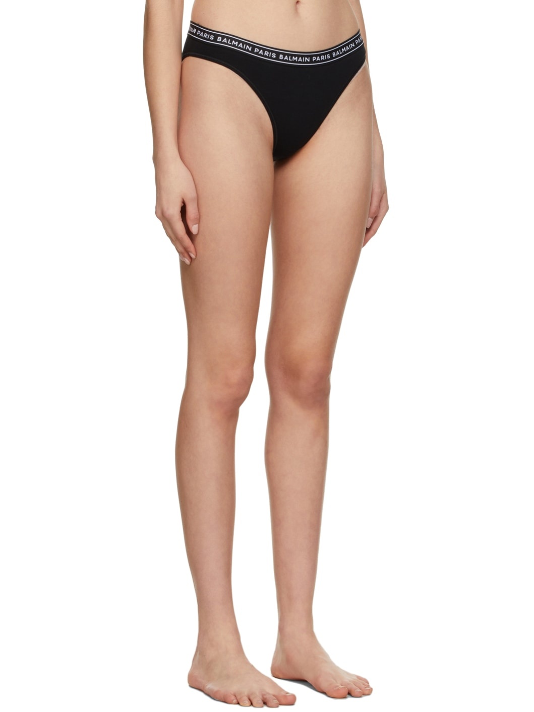 Black Cotton Briefs - 2