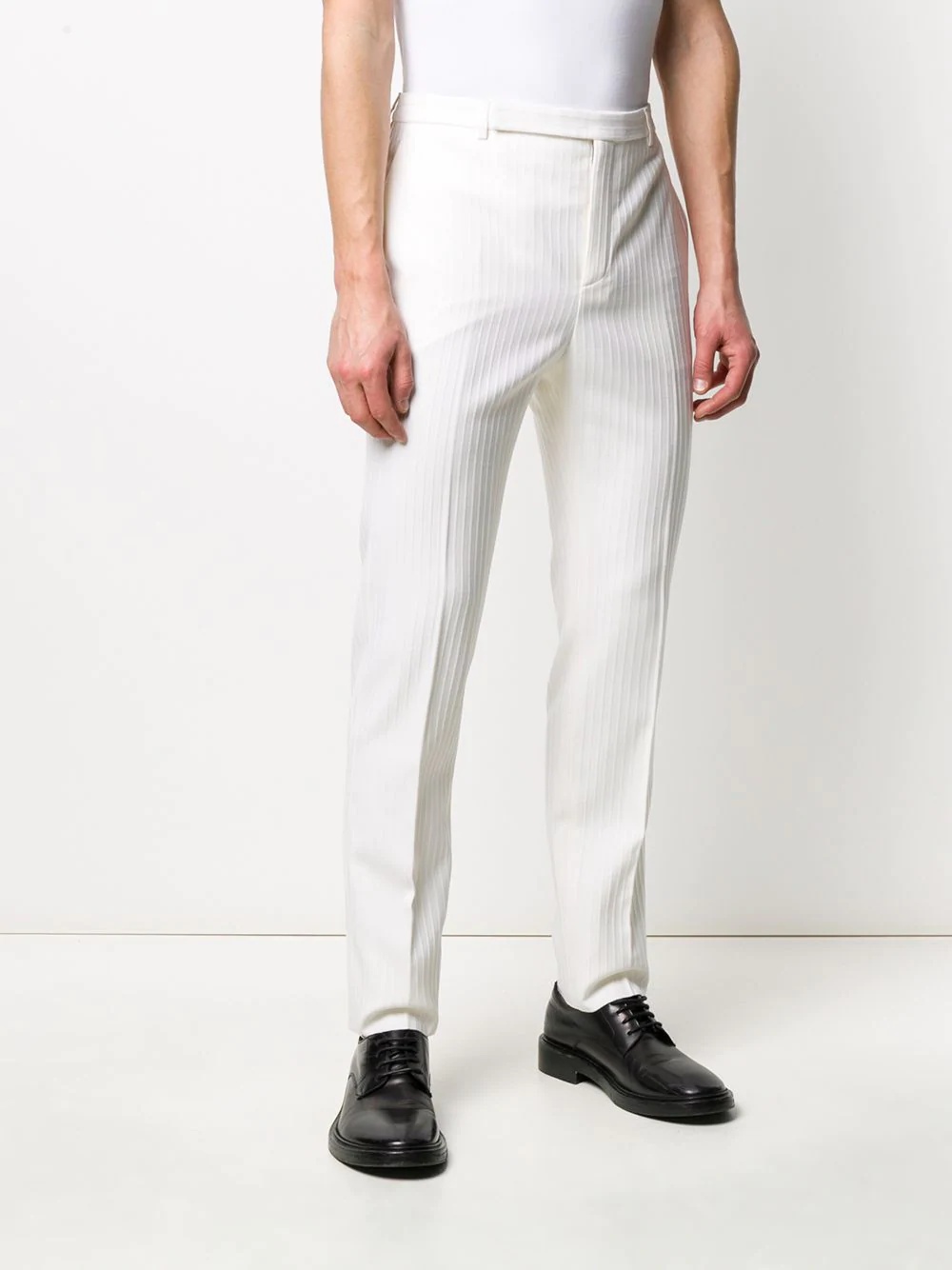 pleated detail tailored trousers - 3