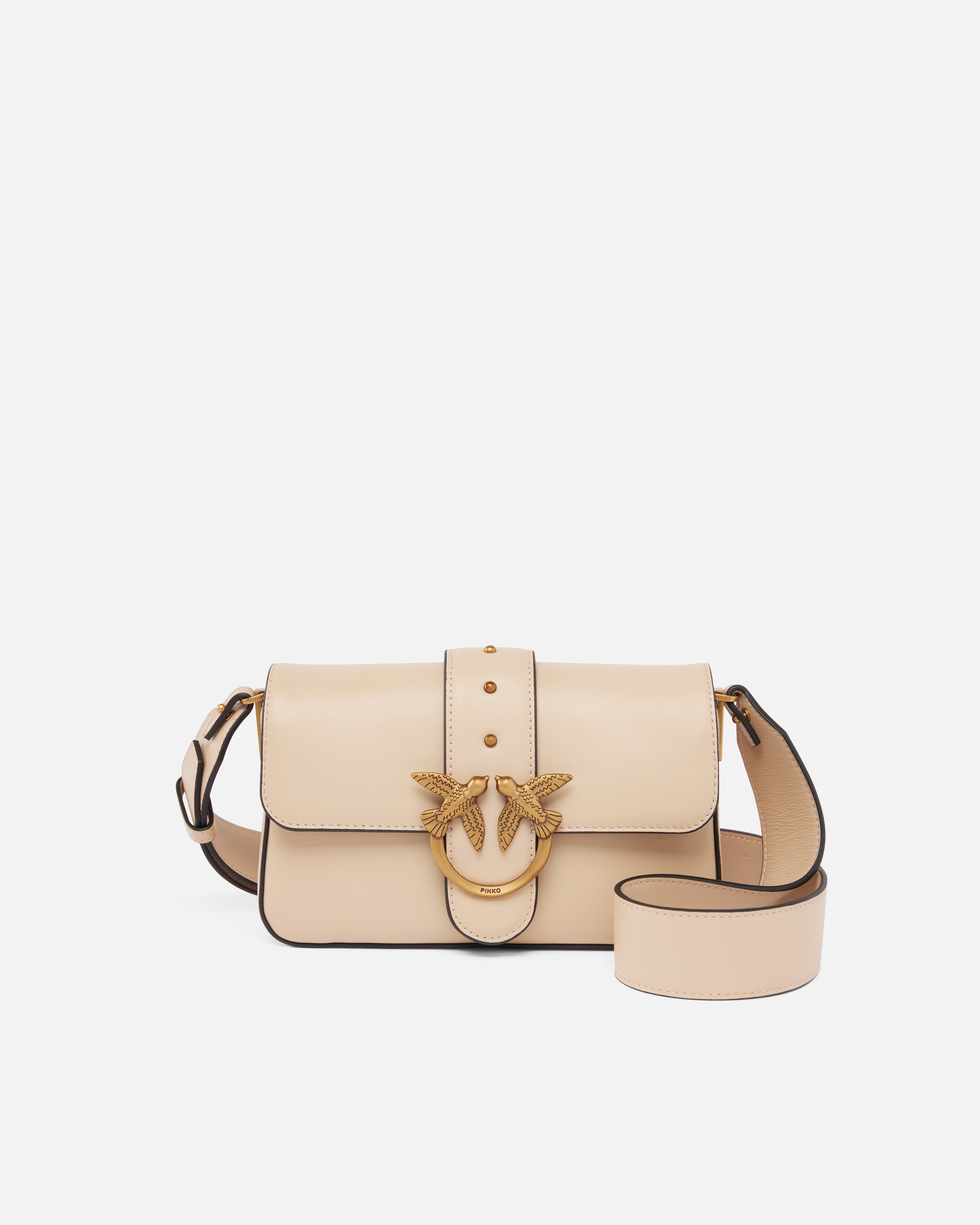 ショルダーバッグ・ポシェット Pinko Mini Love Bag Soft Crossbody Bag In Leather PINKO MINI LOVE BAG SOFT CROSSBODY BAG IN LEATHER | REVERSIBLE