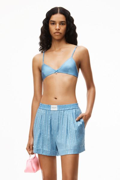 Alexander Wang SCRUNCHIE STRAP BRA IN SILK CHARMEUSE outlook