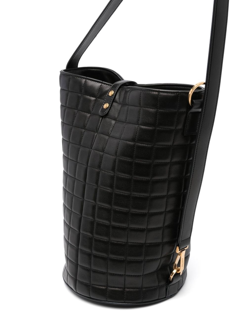 【関税&送料込】Laurent Large Cecile Bucket Bag Saint Laurent Large Cecile Bucket Bag in Noir | FWRD